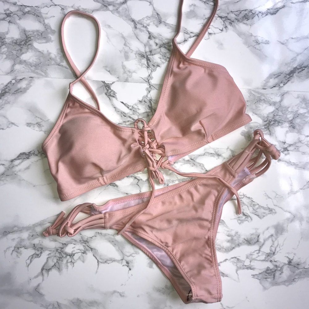 Blush pink bikini